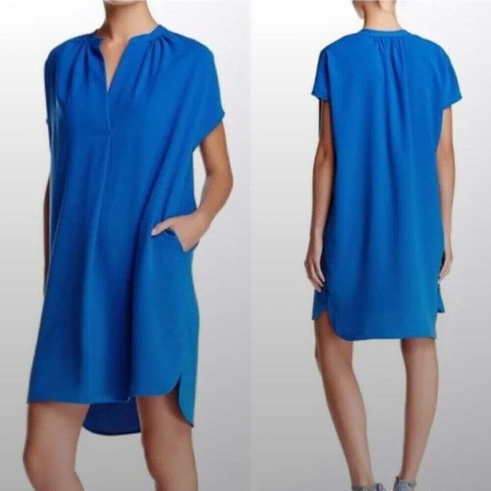 Vince Pink Popover Poplin Dress Size Extra Small